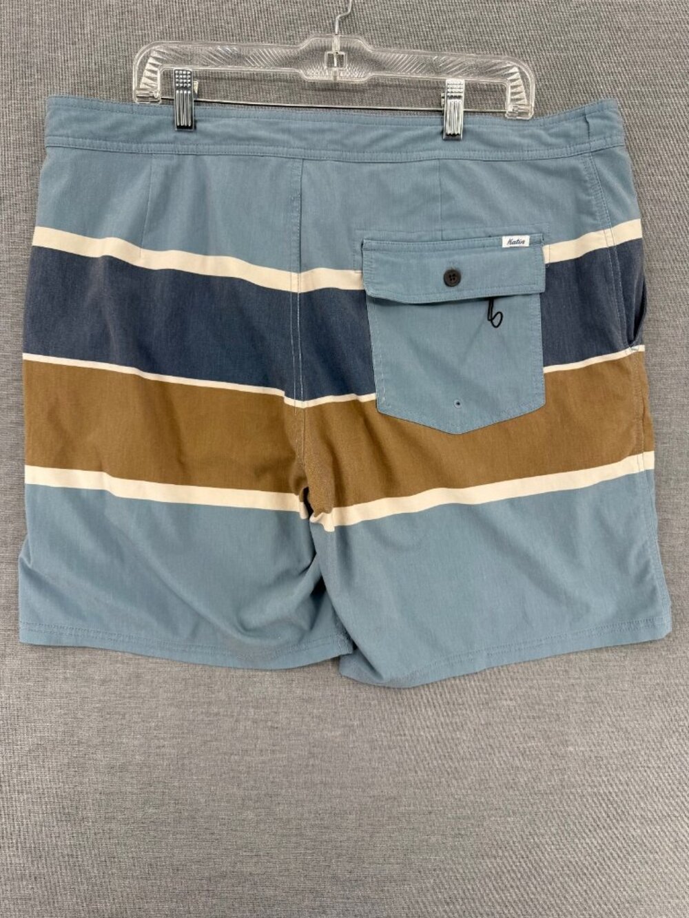 Katin Board Shorts Mens 38 7" Colorblock Beach Swim Trunks Pocket Drawstring